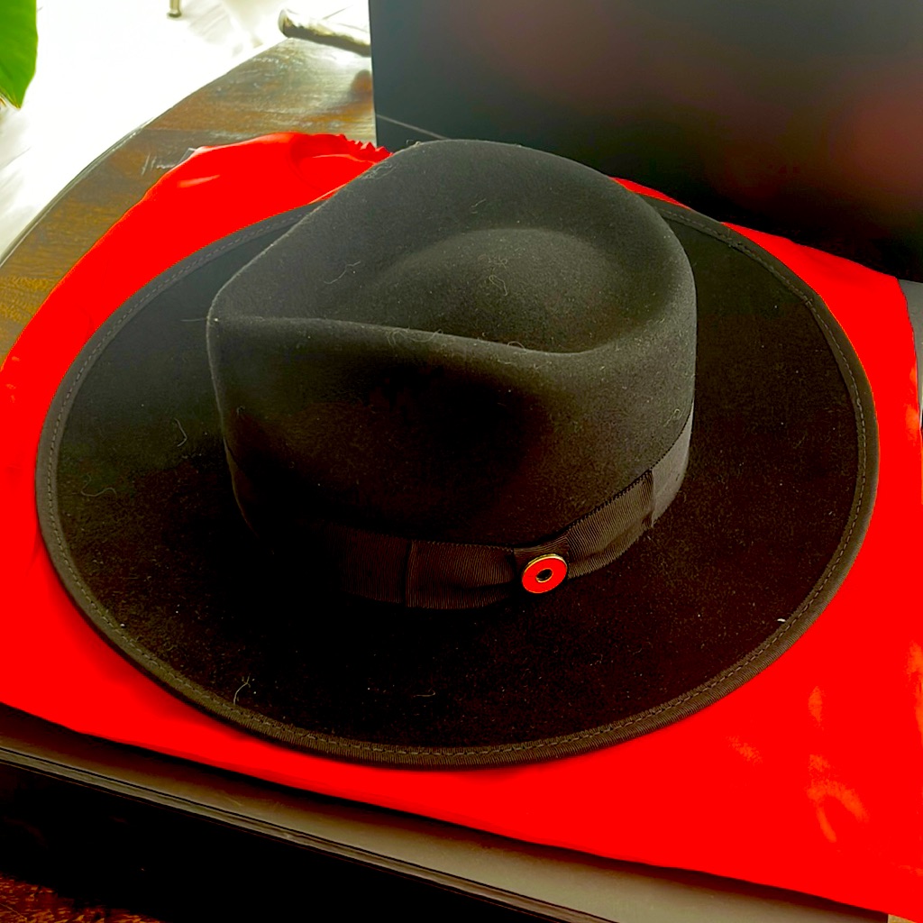 Keith James (Famous Red Bottom Hat) Hollywood Style Hat